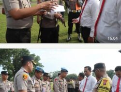 Kapolres Binjai Cek Kesiapan Kendaraan, Senpi dan HT Dinas Personel Polres Binjai
