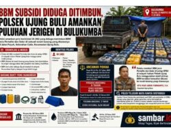 BBM Subsidi Diduga Ditimbun, Polsek Ujung Bulu Amankan Puluhan Jerigen di Bulukumba
