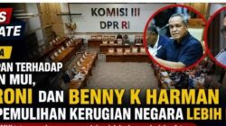 Anggota Komisi III DPR RI Benny K. Harman Nyatakan menolak Hukuman Mati Bagi Koruptor