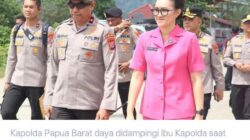 Kapolda didampingi Ketua Bhayangkari Daerah Papua Barat Daya, Ny. Loury Audie Latuheru Kunker diPolres Tambrauw
