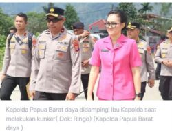 Kapolda didampingi Ketua Bhayangkari Daerah Papua Barat Daya, Ny. Loury Audie Latuheru Kunker diPolres Tambrauw