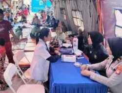 Polres Pelabuhan Tanjung Priok Bantu  Warga  Korban Dampak Kebakaran