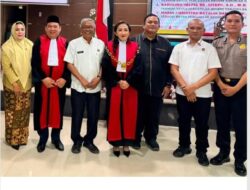 Ketua Pengadilan Tinggi (PT) Medan, Bambang Hery Mulyono, Lantik tiga Ketua Pengadilan Negeri (PN) di wilayah Sumatera Utara, di Aula PT Medan