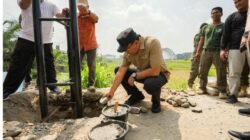Pemerintah Kabupaten Deli Serdang Pasang Pembatas di akses menuju Bantaran Sungai Ular, Kecamatan Pagar Merbau