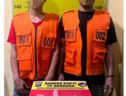 Polresta Deli Serdang Amankan Dua Pengedar Narkoba, Barang Bukti Sabu 153 Gram