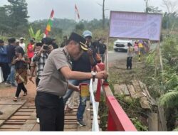 Kapolres Kaur Resmikan Dua Jembatan Merah Putih Presisi, Total 7 Jembatan Kini Bisa Digunakan Masyarakat