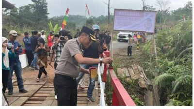 Kapolres Kaur Resmikan Dua Jembatan Merah Putih Presisi, Total 7 Jembatan Kini Bisa Digunakan Masyarakat