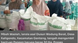 Di Usia Senja, Mbah Wasiah Datang Sendiri Ambil Bantuan Beras