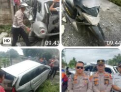 Polres Binjai Gerak Cepat Tangani  Kecelakaan lalu lintas Kereta Api Sri Lilawangsa U80 dengan Minibus