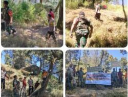 Jaga Merapi dari Ancaman Karhutla, Babinsa dan Tim Gabungan Sisir Jalur New Selo