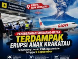Penerbangan Soekarno-Hatta Terdampak Erupsi Anak Krakatau, Penumpang Lion Air Pilih Tunda Keberangkatan 