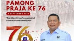 Kepala Badan Narkotika Nasional Provinsi (BNNP) Aceh beserta Seluruh Staf dan Jajaran Ucapkan Selamat Peringati Hari Jadi Pamong Praja ke-76