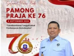Kepala Badan Narkotika Nasional Provinsi (BNNP) Aceh beserta Seluruh Staf dan Jajaran Ucapkan Selamat Peringati Hari Jadi Pamong Praja ke-76