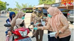 DWP Lampung Selatan Gelar Pembagian Masker Gratis, Edukasi Warga Perkuat Perlindungan Dari Abu Vulkanik Anak Krakatau
