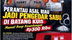Perantau Asal Riau Jadi Pengedar Sabu di Batang Kuis, Mamat Raup Keuntungan Rp300 Ribu