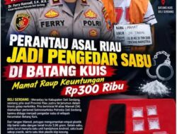 Perantau Asal Riau Jadi Pengedar Sabu di Batang Kuis, Mamat Raup Keuntungan Rp300 Ribu