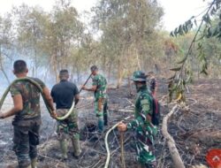 250 Personel Yonif TP 851/BBC Terjunkan dalam Penanganan diperkuat personel BPBD/Damkar