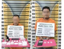 Sat Resnarkoba Polres Tebing Tinggi Ungkap Peredaran Narkoba Dua Pelaku di Amankan  Beserta 257 Gram Sabu