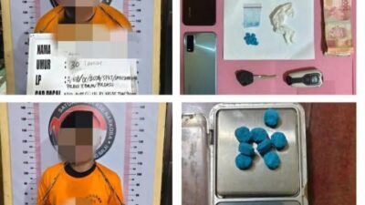 Undercover Polres Tanjungbalai Ringkus Dua Tersangka Pengedar Pil Ekstasi