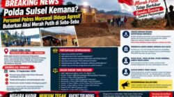 Polres Morowali Bubarkan Aksi Masyarakat Dalam Polemik Lahan Pertambangan