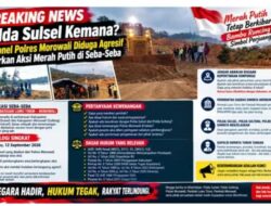 Polres Morowali Bubarkan Aksi Masyarakat Dalam Polemik Lahan Pertambangan