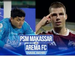 Drama 6 Menit Injury Time! PSM Makassar Bangkit dari 1-3, Imbang 3-3 Lawan Arema FC — Ini Klasemen Terbarunya