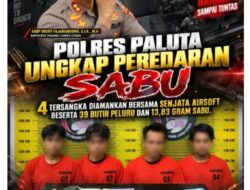 Satres Narkoba Polres Paluta Amankan Empat Pemuda dan Senjata Air Soft