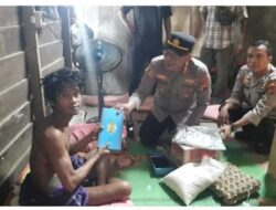 Polres Batu Bara Berikan Tali Asih kepada Korban Tersambar Petir