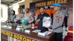 Polres Sorong Ungkap Dua Kasus Kejahatan, 20 Motor Dicuri dan Curas Disertai Pemerkosaan