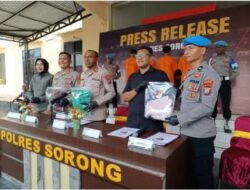 Polres Sorong Ungkap Dua Kasus Kejahatan, 20 Motor Dicuri dan Curas Disertai Pemerkosaan