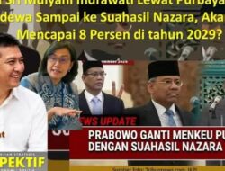 Pergantian Mentri Keuangan Dari Sri Mulyani Lewat Purbaya Yudhi Sadewa Sampai ke Suahasil Nazara, Akankah Mencapai 8 Persen di tahun 2029