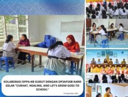 Kolaborasi DPPA-KB Sumut dengan DP3AP2KB Karo Gelar “Curhat, Healing, and Let’s Grow Goes to School”