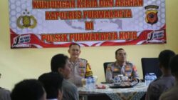 Pastikan Kesiapan Jajaran, Kapolres Purwakarta Kunjungi Mako Polsek Purwakarta Kota