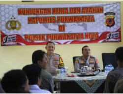 Pastikan Kesiapan Jajaran, Kapolres Purwakarta Kunjungi Mako Polsek Purwakarta Kota