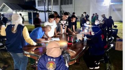 Razia Gabungan Gempur Lapas Binjai, Tes Urine WBP Blok A-C Negatif Narkoba