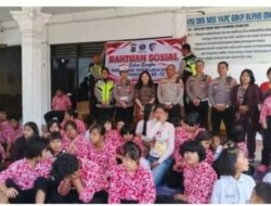 Peringati HUT ke-71 Lalu Lintas Bhayangkara, Satlantas Polres Karo Gelar Bansos 107  Siswa Penyandang Disabilitas
