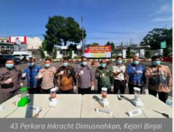 43 Perkara Inkracht Dimusnahkan, Kejari Binjai Musnahkan 48,52 Gram Sabu dan 55 Butir Ekstasi