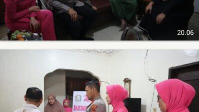 Kapolres Binjai Anjangsana dan Berikan Tali Asih kepada Personel yang Sakit Menahun