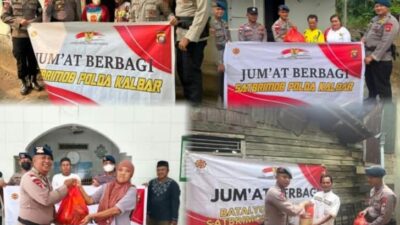 Jum’at Berbagi Brimob Kalbar Salah Satu Cara Polri Untuk Hadir & Bantu Masyarakat Yang Membutuhkan