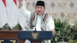 Presiden Prabowo Subianto  Teriakkan “Free Palestine” saat  Hadiri Resepsi  Syukuran 100 tahun Pondok Modern Darussalam Gontor di Ponorogo
