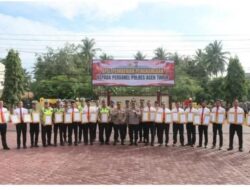 Apel Pagi Polres Aceh Timur, Personel Berprestasi Terima Penghargaan