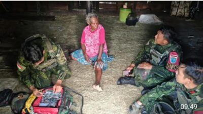 Sambut HUT TNI Ke-81: Satgas Yonif 645/GTY Gelar Bakti Sosial dan Pengobatan Gratis bagi Warga Distrik Kelila