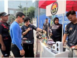 Divisi Humas Polri Gelar Game Spin Wheel Berhadiah di CFD Jakarta