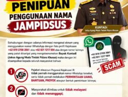 Waspada Penipuan Penggunaan Nama Jampidsus