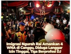 Dirjen Imigrasi Ngurah Rai Amankan 4 WNA di Canggu, Diduga Langgar Izin Tinggal, Tiga Berprofesi DJ