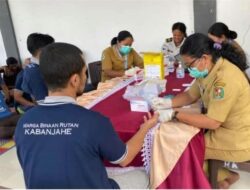 Rutan Kelas IIB Kabanjahe Laksanakan Giat Skrining HIV/AIDS bagi warga binaan sebagai bagian dari Upaya Deteksi