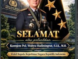 Selamat dan Sukse kepada Komjen Pol. Wahyu Hadiningrat, S.I.K., M.H., yang telah Resmi dilantik dan di Percaya Jabat Wakil Kepala Kepolisian Negara Republik Indonesia