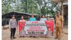 Pasang Spanduk Larangan, Polsek Batanghari Leko Perketat Pengawasan Ilegal Drilling dan Refine