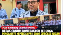 PGRI Bantaeng Geruduk Polres, Desak Oknum Kontraktor Terduga Penganiaya Kepsek SMPN 1 Sinoa Diproses Hukum
