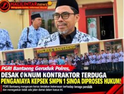 PGRI Bantaeng Geruduk Polres, Desak Oknum Kontraktor Terduga Penganiaya Kepsek SMPN 1 Sinoa Diproses Hukum